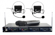 Pyle-Pro PDWM4300 4 Mic VHF Wireless Rack Mount Microphone System