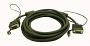25FT HD15+3.5MM Monitor Cable