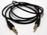 CablesFrLess (TM) Black 3ft 3.5mm Auxiliary (AUX) Audio Jack cable
