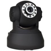 Infrared Motion Night Vision Network Color Camera w/Pan & Tilt Control, Microphone