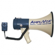 AmpliVox S602M - MightyMeg Piezo Dynamic Megaphone w/Detachable Microphone, 25W, 1 Mile Range-APLS602M