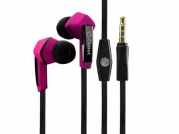 HTC Desire 601 Stereo Inside The Ear Headphones Built In Hands Free Microphone And Dynamic Driver Pink With Square Shape