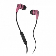Skullcandy S2IKDY-133 Ink'd 2.0  Earbud Headphones with Mic (Pink/Black)
