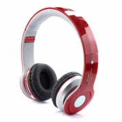 Zhipingshop High Quality Foldable Wireless Bluetooth Stereo Headset Headphones Mic for Iphone Samsung HTC (red)