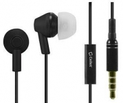 iPhone 4 Stereo Inside The Ear Headphones Built In Hands Free Microphone And Dynamic Driver Black With Rubberized Finish