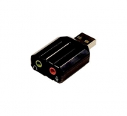 Syba SD-CM-UAUD USB Stereo Audio Adapter, C-Media Chipset, RoHS