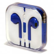 Zeimax® Earbuds EarPods With Mic and Remote Earphone Headphone Compatible with iPhone 3/4/5, Ipad, Ipod Type L (Blue)