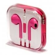 Zeimax Earbuds EarPods With Mic and Remote Earphone Headphone Compatible with Apple iPhone 3 4 5 5S 5C, iPad, iPod (Pink)