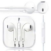 Premium White Earphone Earbuds In-ear Headphone with Microphone & Volume Control for Iphone Ipad Ipod Great Quality 3.5mm Plug