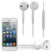 Earphone Headset Headphon with Remote Microphone for Iphone 5s 5 Ipod Ipad Iphone 4s 4 (White)