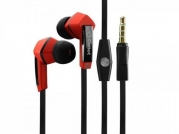 ZTE Grand S Pro Stereo Inside The Ear Headphones Built In Hands Free Microphone And Dynamic Driver Red With Square Shape
