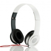 MM Electronicles Adjustable Circumaural White Over Ear Hifi Stereo Earphone Headphone for PC MP3 MP4 iPod