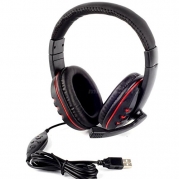 {Factory Direct Sale} PRO USB Stereo Headphone Microphone MIC Game Gaming Headset for PS3 PS 3 Laptop - Christmas Gift