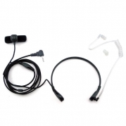 Throat Mic Microphone Covert Acoustic Tube Earpiece Headset With Finger PTT for 1 PIN Motorola Radio T9650 T9680 XTL446 XTR446 PMR446 SX500 SX620R etc.