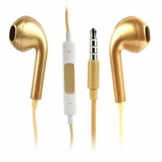 Winstyle(TM) Earphone In-ear Headphone with Microphone & Volume Control for I Phone I Pad I Pod High Quality 3.5 Mm Plug for Mp3 Player(Gold)