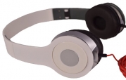 FLOtera Adjustable Circumaural Over Ear Hifi Stereo Stero Earphone Headphone for PC MP3 MP4 iPod - Black, White, Black, Blue, Purple (White)