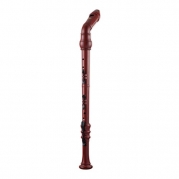 Woodi USA Bass Recorder WRB-258BWW Wood Simulated Wood Grain 4-Piece Baroque Fingering with Carry Bag