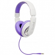 Connectland CL-AUD63032 Purple-White Circumaural Stereo Headset