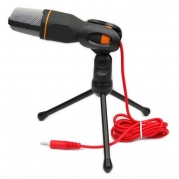 Lentenda Professional Condenser Sound Podcast Studio Microphone for Pc Laptop Skype MSN