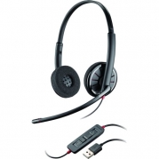 Plantronics Blackwire C320. M Headset . Stereo . Usb . Wired . 20 Hz . 20 Khz . Over. The. Head . Binaural . Supra. Aural . Noise Cancelling Microphone Product Type: Audio Electronics/Headsets/Earsets