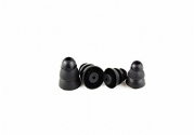 Small- 3 Pair Triple Flange Replacement Ear Cushions Earpuds In Sound Isolation Fit For Klipsch, Shure, Etymotic ,Westone,Koss And Other In-Ear Headphone Requiring Inside Diameter In 2mm (Black)