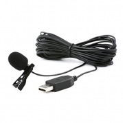 Movo M1 USB Lavalier Lapel Clip-on Omnidirectional Condenser Computer Microphone for PC and Mac (20' Cord)