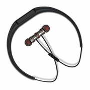 TAIR Wireless Bluetooth Sports Headphone With Mic,Neckband Type With Earhooks,Exercise Earbuds,Cool Black.