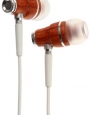 Symphonized NRG Premium Genuine Wood In-ear Noise-isolating Headphones with Mic (White)