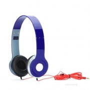 Adjustable Circumaural Blue Over Ear Hifi Stereo Stero Earphone Headphone for PC MP3 MP4 iPod