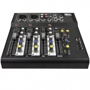 Seismic Audio - Slider4 - 4 Channel Mixer Console with USB Interface