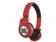 JBL E30 Red High-Performance On-Ear Headphones with JBL Pure Bass and DJ-Pivot Ear Cup, Red