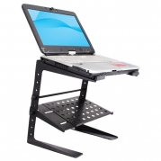 PYLE-PRO PLPTS26 Laptop Computer Stand for DJ with Storage Shelf