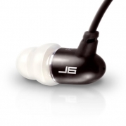 JBuds J6 High Fidelity Ergonomic Earbuds Style Headphones (Nero Black)