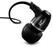 JBuds J5 Earbuds-Style Metal Earbuds Style Headphones (Black Pearl)