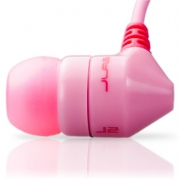 JBuds J2 Premium Hi-FI Noise Isolating Earbuds Style Headphones (Pink Martini)