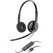Plantronics Blackwire C320 Headset - Stereo - Black - USB - Wired - Over-the-head - Binaural - Supra-aural - Noise Cancelling Microphone - 85619-03