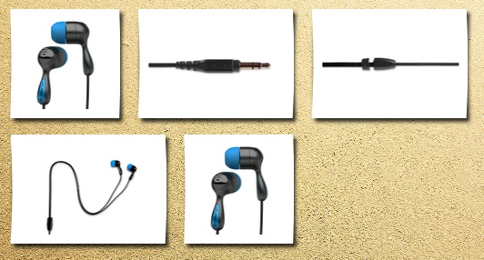 JLAB jbuds hi-fi noise-reducing ear buds (black / electric blue)