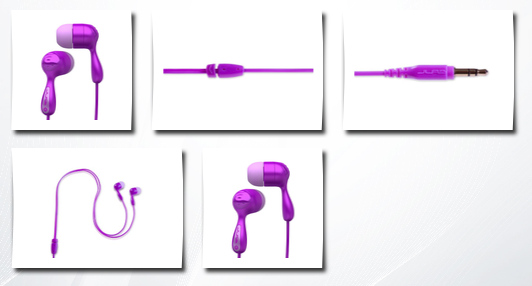 JLAB jbuds hi-fi noise-reducing ear buds (purple)