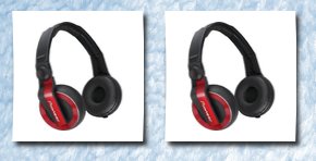 Pioneer hdj-500r dj headphones red