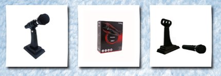 Frisby stand alone microphone for pc computer laptop notebook, voip, w/noise canceling