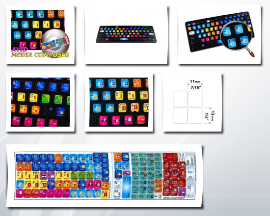 4KEYBOARD steinberg cubase / nuendo keyboard stickers