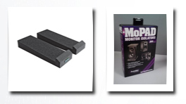 Auralex Acoustics monitor isolation pads, 1 pair for 2 speakers, charcoal