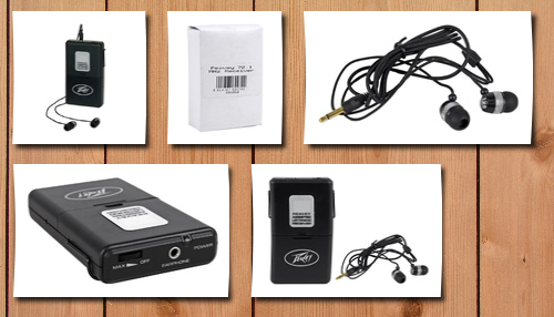Peavey mhz assisted listening receiver body pack for als 72.1 system antenna-integral with earphones